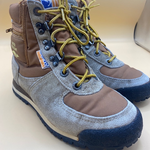 Vtg 8s Kangaroos Pocket Boots Tan 